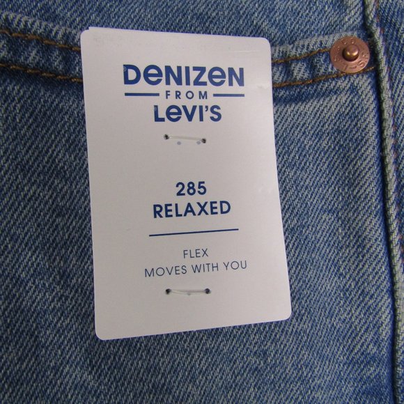Denizen Levi's NEW NWT Mens 285 Relaxed 36x30 Light Blue Denim Jeans Straight - Picture 2 of 6
